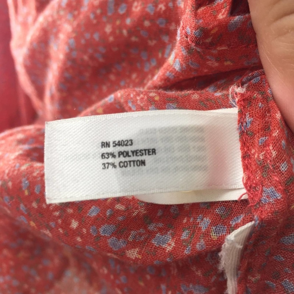 GAP Western Bibbed Floral Button Down Top - Picture 4 of 7